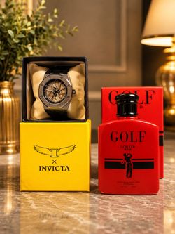 Original Invicta Watch with Men’s Perfume Gift Set