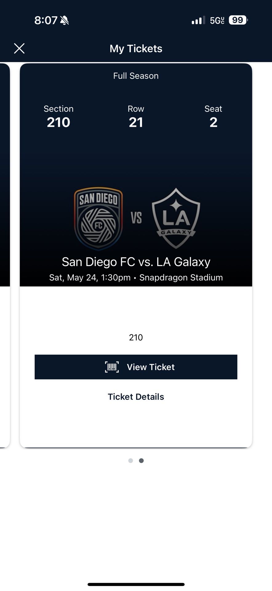 San Diego FC vs La galaxy. May 24th