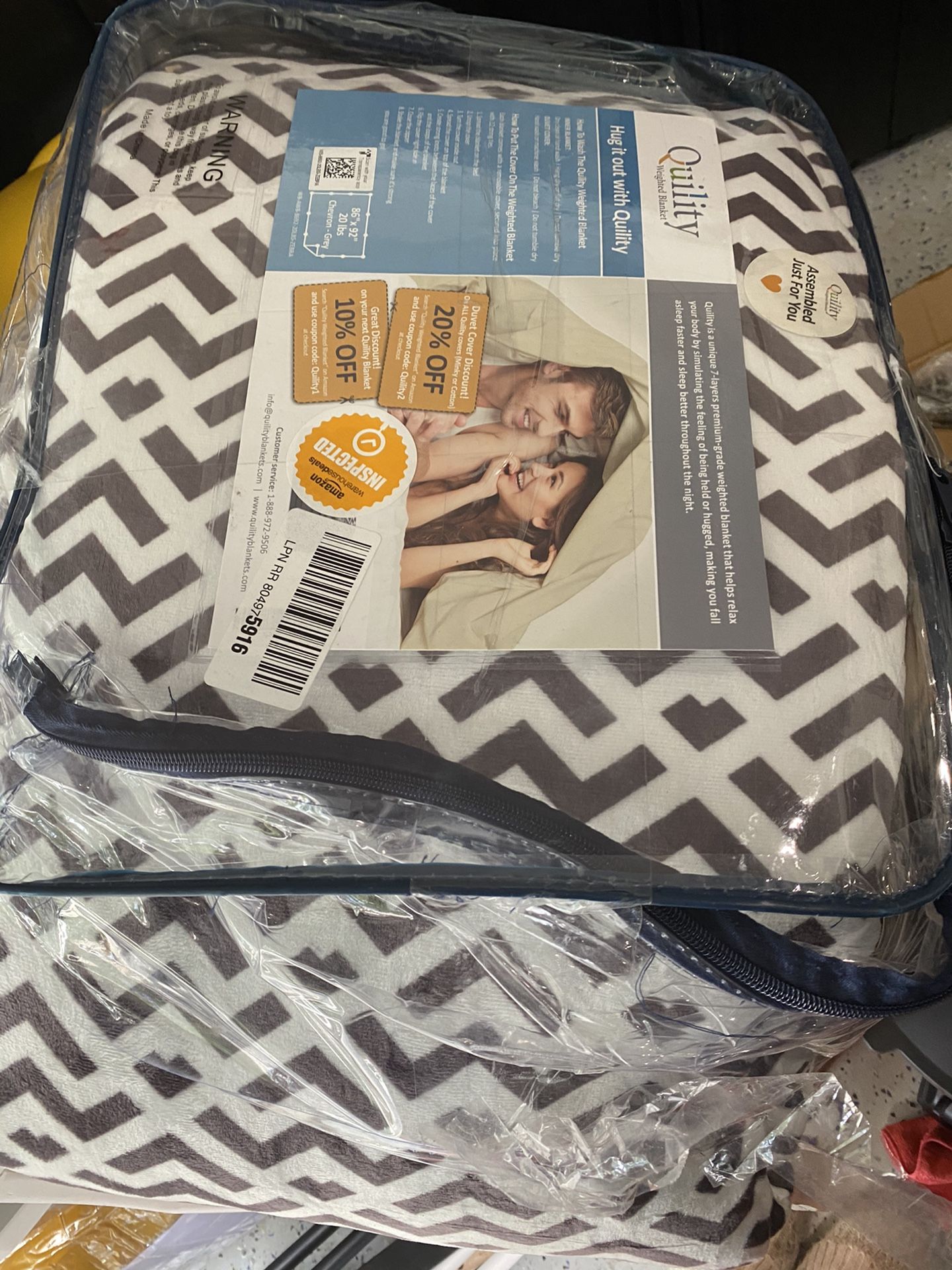 King size 20lb weighted blanket