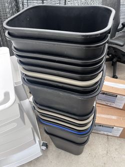 small trash bins