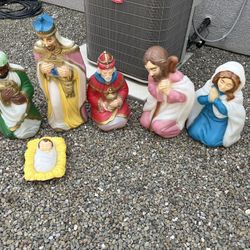 Blow Molds Nativity 