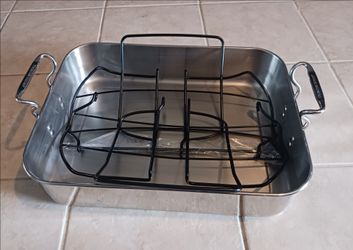 Princess House 6592 Stainless Steel Rectangular Roaster