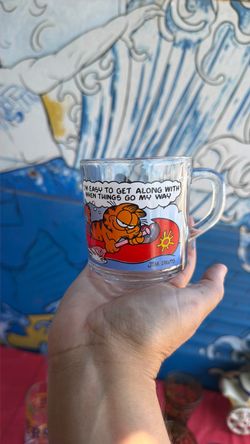Glass Vintage Garfield Mug