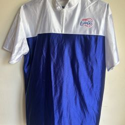 NBA Los Angeles Clippers Jersey Shirt Zip Polo Men’s XL Polyester