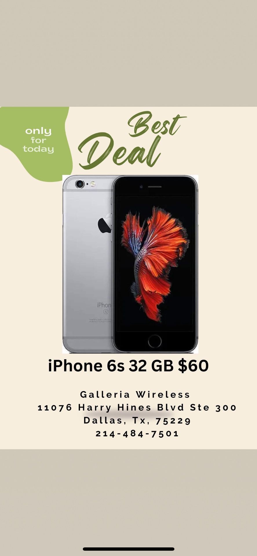 iPhone 6s 32 Gb Unlocked