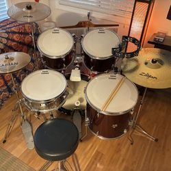 Upgraded CB Drums Drum Set, Cymbals
