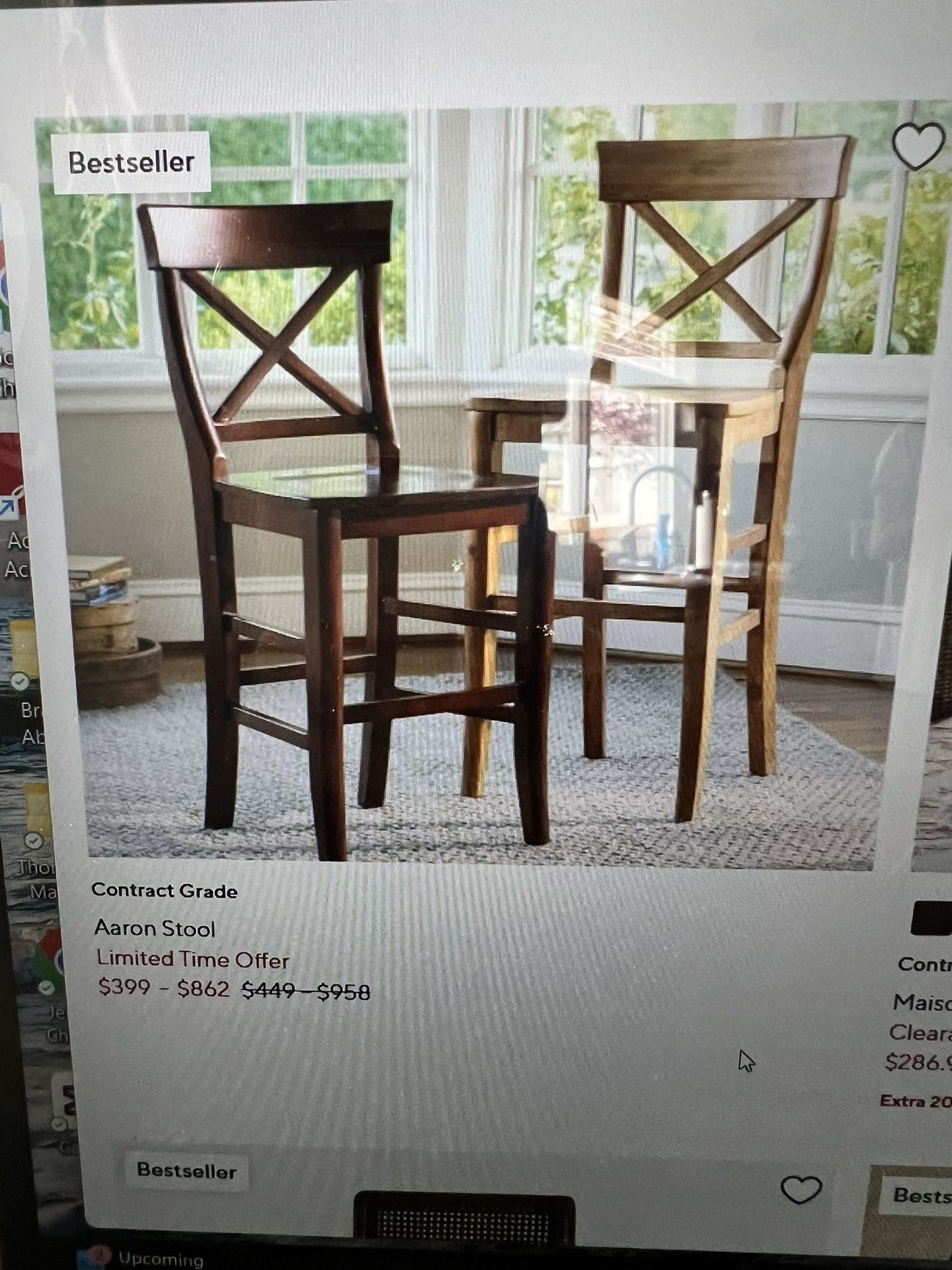 POTTERY BARN COUNTER STOOLS