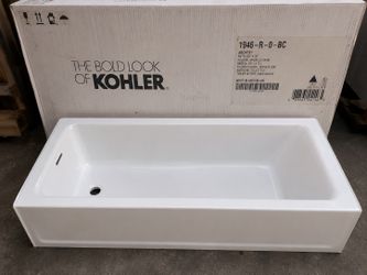 🛁 Brand New Kohler Archer® 60” x 30” Acrylic Soaking Bathtub