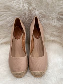 J.Crew Natural Beige Espadrille Wedge Heels – Women's Size 9