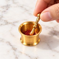 900 units Mini Brass Mortar and Pestle Set – Made of Solid Brass