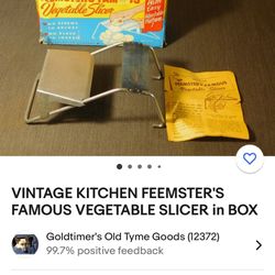 Vintage Vegetable Cutter With Box
