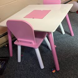 Table & 2 Chairs For Toddlers