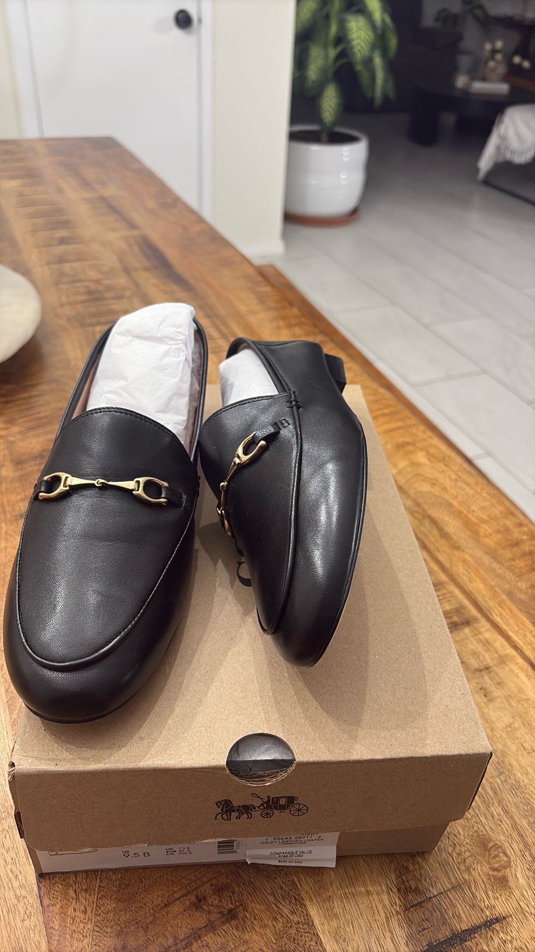 Coach Haley Leather Loafer 9.5