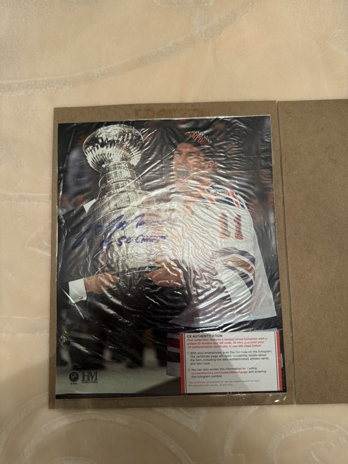 Mark Messier Stanley Cup Signed Picture