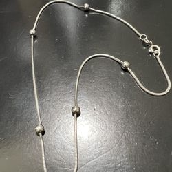 REAL STERLING SILVER NECKLACE SIZE 16 FOR SALE 