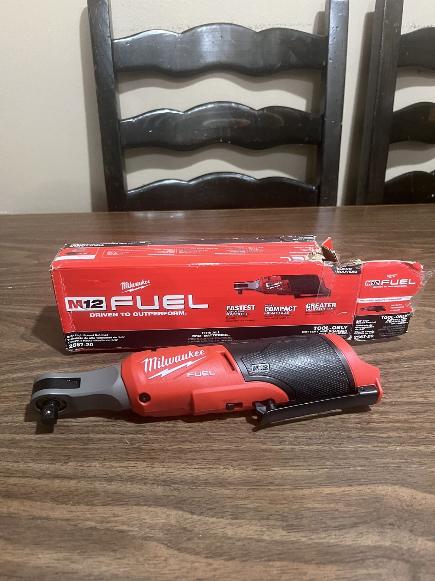 Milwaukee M12 Fuel 3/8” High Speed Ratchet 