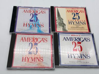 America’s 25 Favorite Hymns Volumes 1-4 CD Lot Don Marsh Christian Gospel Music