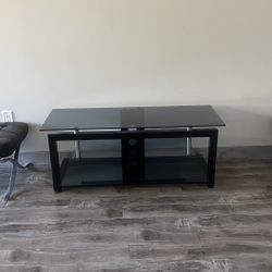 Glass TV Console Table