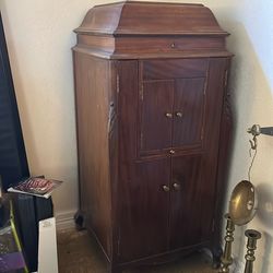 Antique Phonograph Cabinet