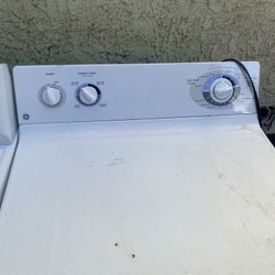 GE washer and dryer works fine. Just bought new one little upgrade.