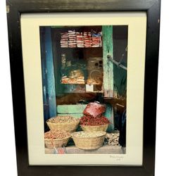 Professionally Matted Framed Photo Nepal Food Market 2010 Signed Buffy Murphy