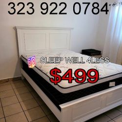 NEW  QUEEN BED FRAME AND MATTRESS 