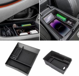 2-Piece Center Console Organizer Set for Hyundai Santa Fe (2021–2023)