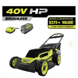 RYOBI 40V HP Brushless 20 in. Cordless Battery Walk Behind Push Mower with 6.0 Ah Battery and Charger