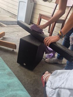 Jbl sub and sound bar