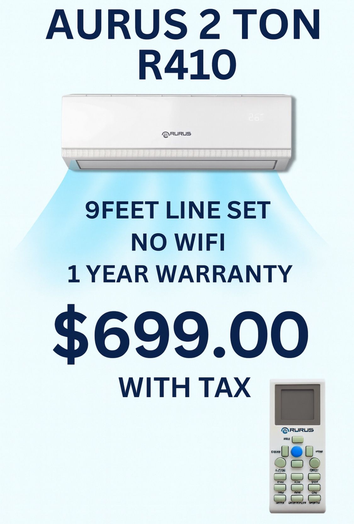 2 Ton Mini Split R410