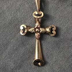 Black Hills Gold Cross Pendant