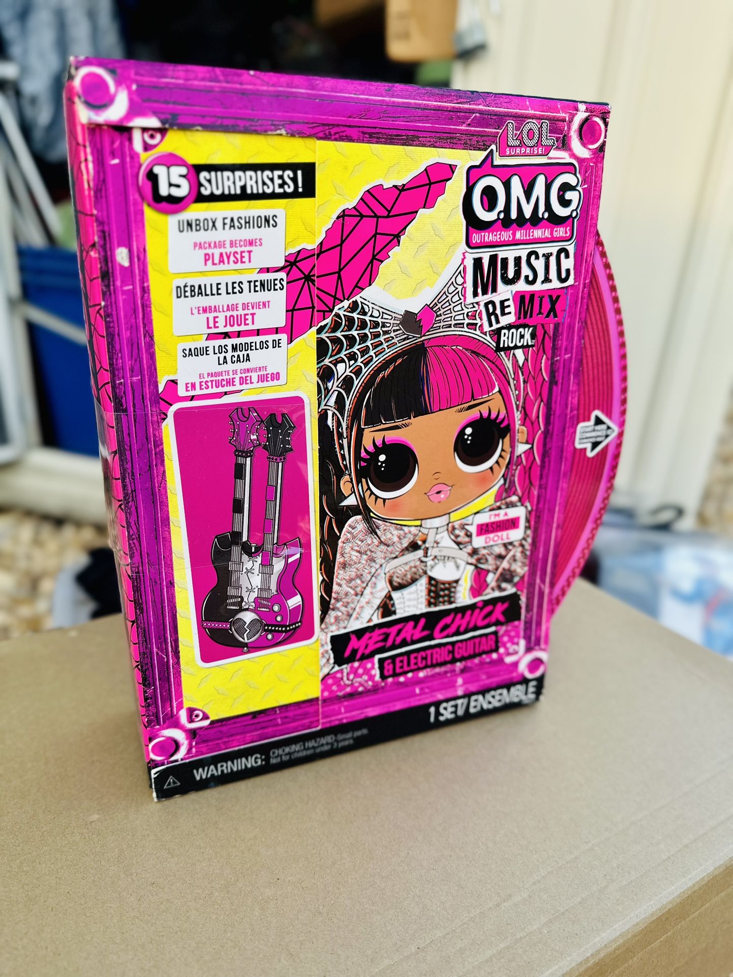 LOL Surprise Omg Remix Rock Metal Chick Fashion Doll with 15 Surprises