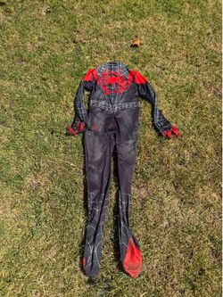 Kids Black Spider-Man Costume Symbiote Jumpsuit size I guess 3/4