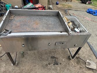 Commercial Gas Flat Top Griddle on Stand