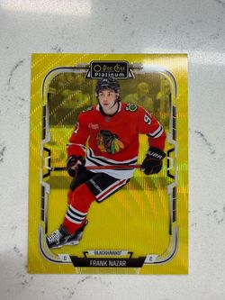 2025-26 O-Pee-Chee Platinum - Frank Nazar #192 Neon Yellow Surge
