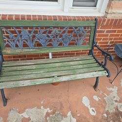 Vintage Iron Bench