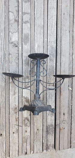 Vintage iron candelabra