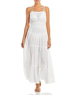 Aqua Swim Tiered Cover-Up Maxi Dress - 100% Exclusive-Women.

