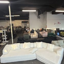  128" Modular Sectional Sofa Couch , Modern Minimalist Sleeper Sofa Set, Comfy Upholstered L-Shape Deep Seat Cloud Couch , for Living Room, Office, No