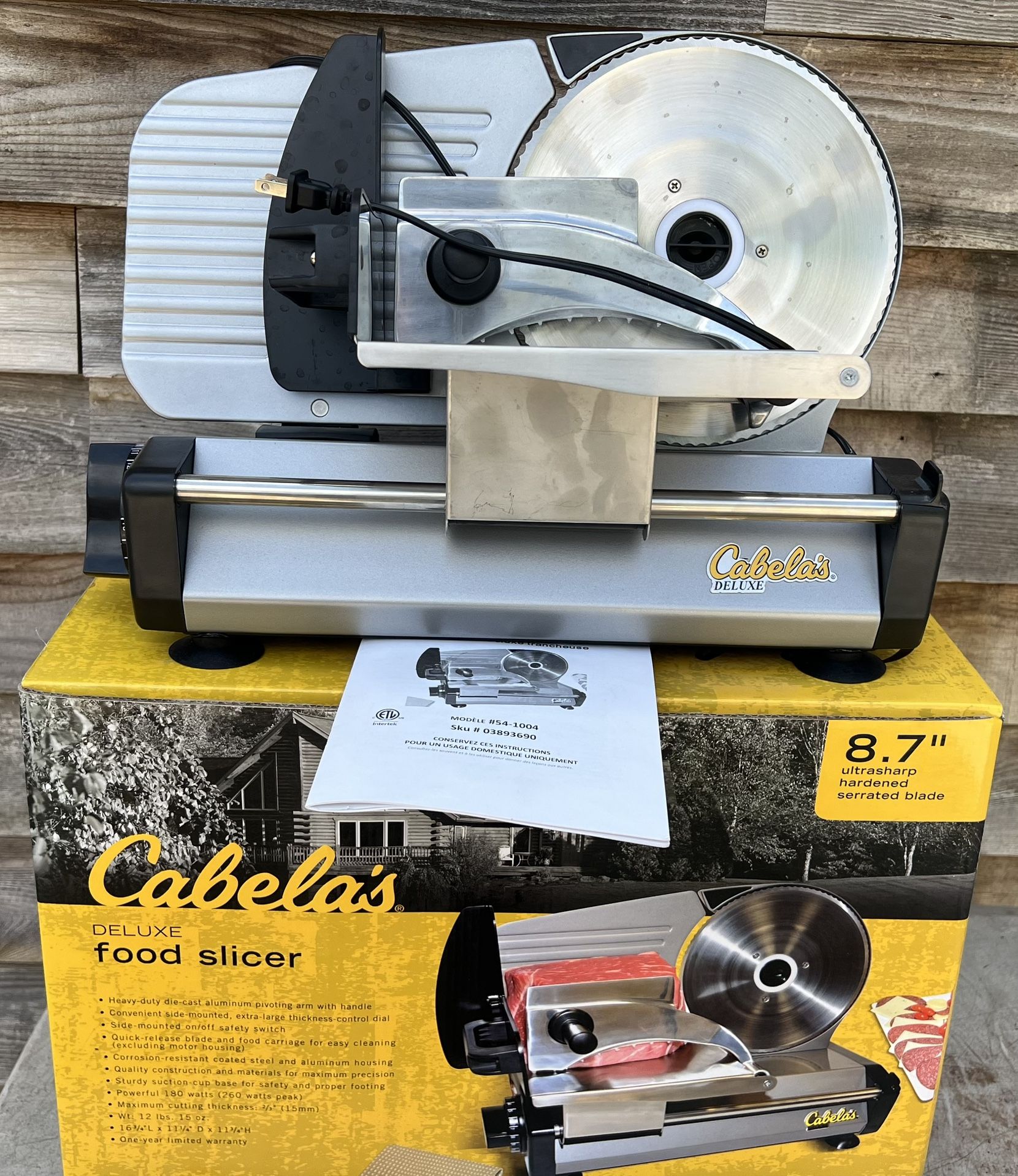 Cabela's 8.7" Pro Series Food Slicer Everything works great Nothing wrong Asking $55