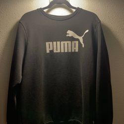 PUMA Men's Essentials Crew Neck Sweatshirt Black