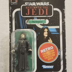 KENNER CARD RETRO COLLECTION. STAR WARS RETURN OF THE JEDI.  THE EMPEROR 3.75" ACTION FIGURE. 