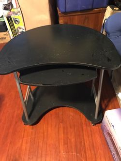 Desk space saver rolling desk