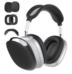 3 in 1 Silicone Case Cover Compatible with Apple Airpods Max Headphones(2026/2024/2020), Anti-Scratch Ear Pad Case Cover Ear Cups Cover and Headband C