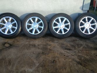 20"WHEELS AND TIRES FOR 2011 GMC DENALI,TIRE SIZE (275/55/20),IN VERY GOOD CONDITION,MAY FIT DIFFERENT YEAR OR MODEL,PLEASE CALL OR TEXT