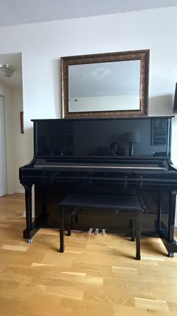 J. Strauss & Son Upright Piano and Bench