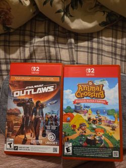 Starwars Outlaws and Animal Crossing (NINTENDO SWITCH 2)