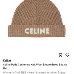 CELINE Cashmere beanie