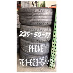 Used Tire For Sale 225/50/17 $200 All Four installed
