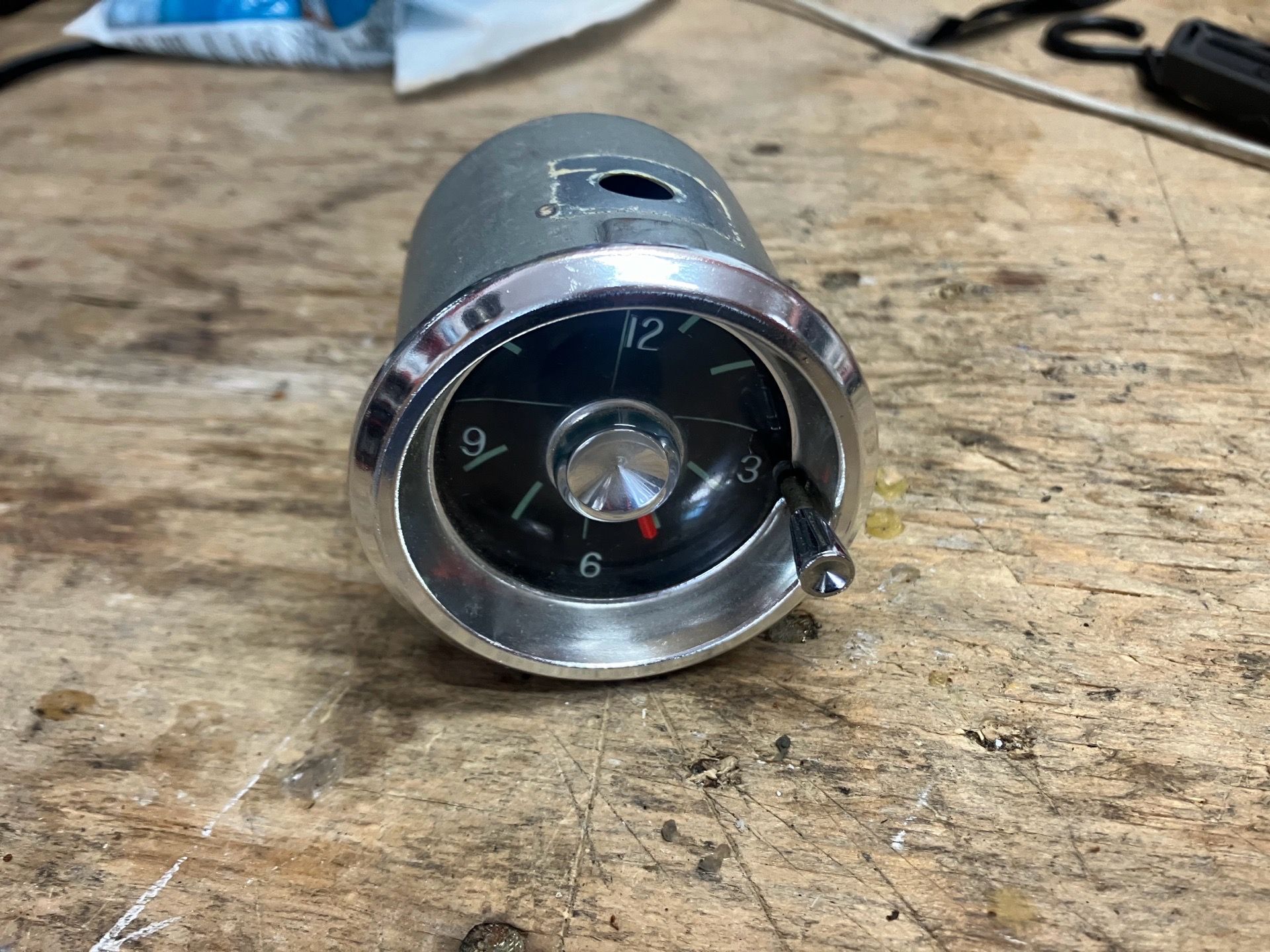 1962 Impala Temp & Clock gauge